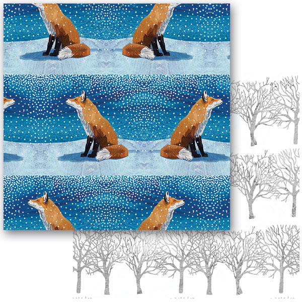 Fox Movement Wrapping Paper