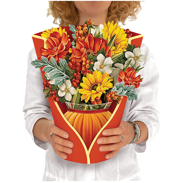 Product image for Pumpkin Harvest Pop-Up Bouquet Card