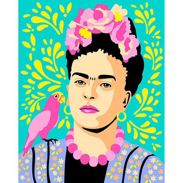 Product image for Frida Kahlo Paint by Numbers Kit