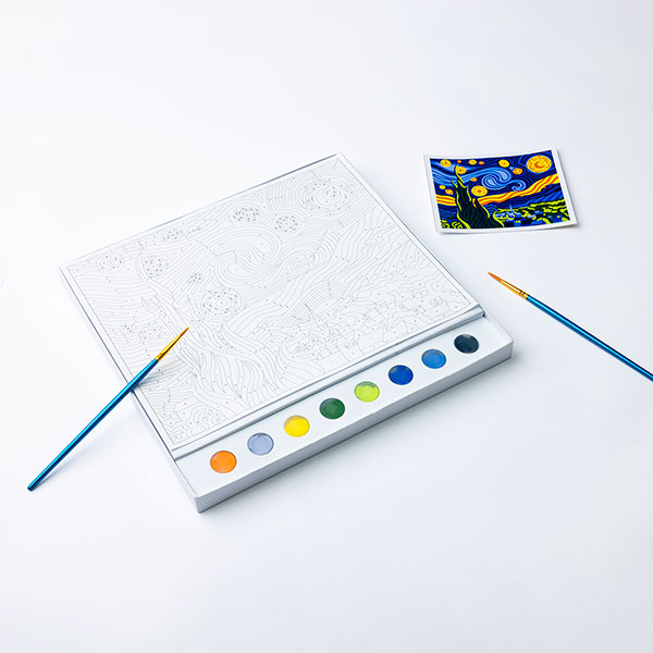 Vincent van Gogh: The Starry Night Paint by Numbers Kit