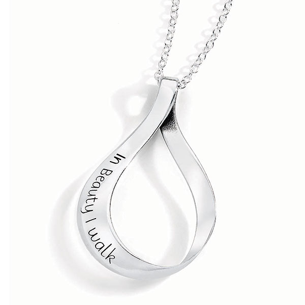 Product image for In Beauty I Walk Sterling Silver Necklace