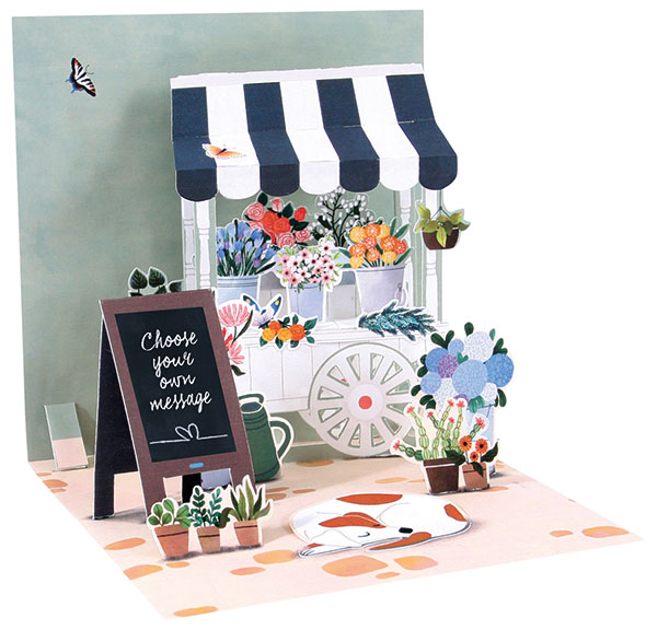 Product image for Flower Cart Pop-Up Card