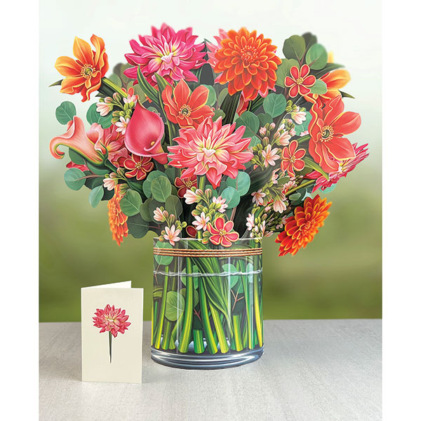 Product image for Grand Dahlia Pop-Up Bouquet Card