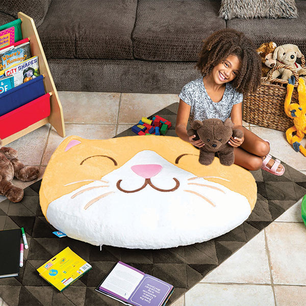 Product image for Kitten Inflatable Reading Floor Pillow