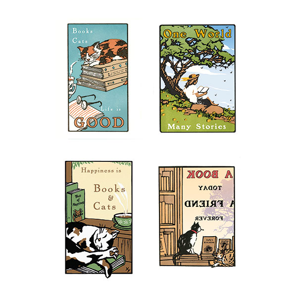 Product image for Books and Cats Note Cards