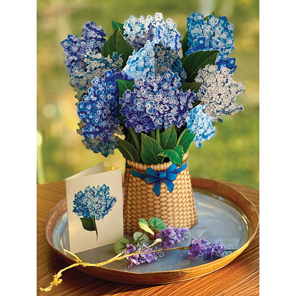 Product image for Nantucket Hydrangeas Pop-Up Bouquet Card