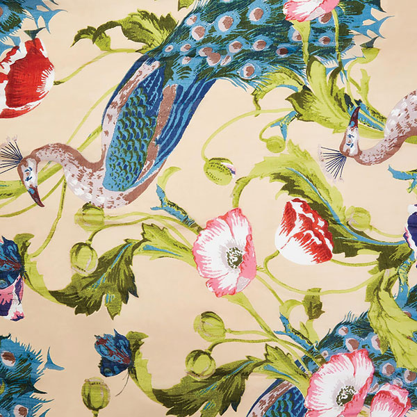 Product image for Poppies and Peacocks Kimono