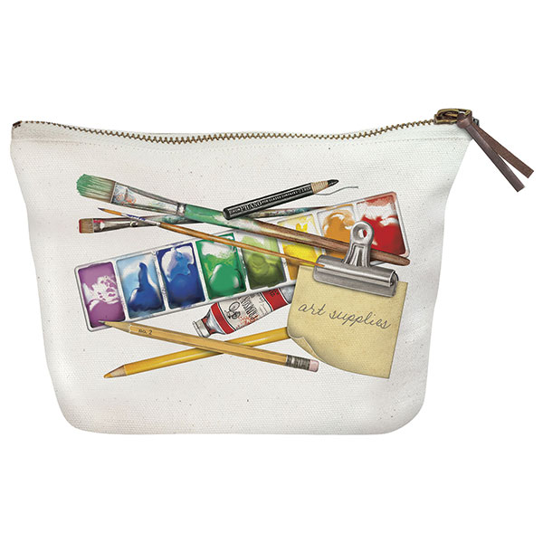 Product image for Canvas Zipper Pouch: Artist