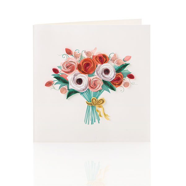 Product image for Rose Bouquet Quilling Card