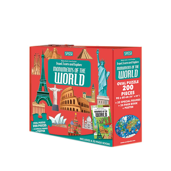 Product image for Explore the World 3D Puzzle and Book Sets - Monuments of the World