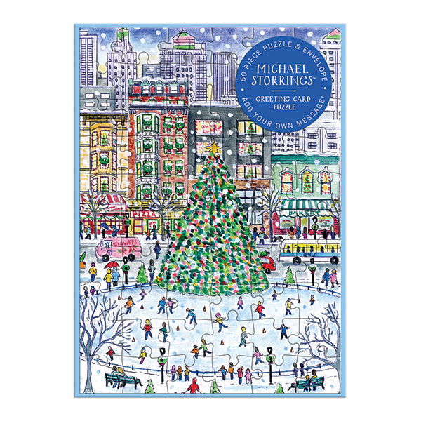 Product image for Christmas in the City Puzzle Card