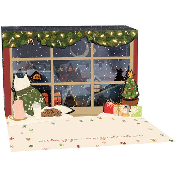 Product image for Winter View Lighted Pop-Up Card