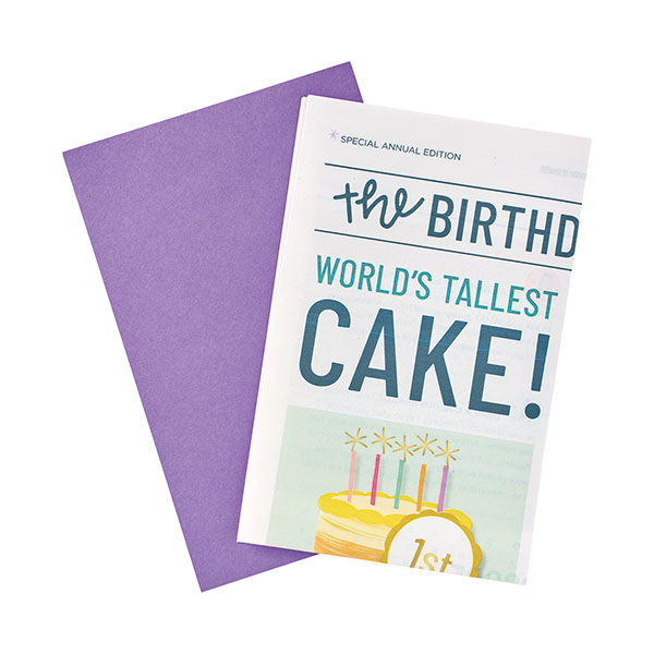 Product image for Newspaper Birthday Card