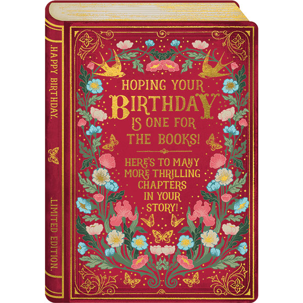 Product image for Book Birthday Cards - Set of 4