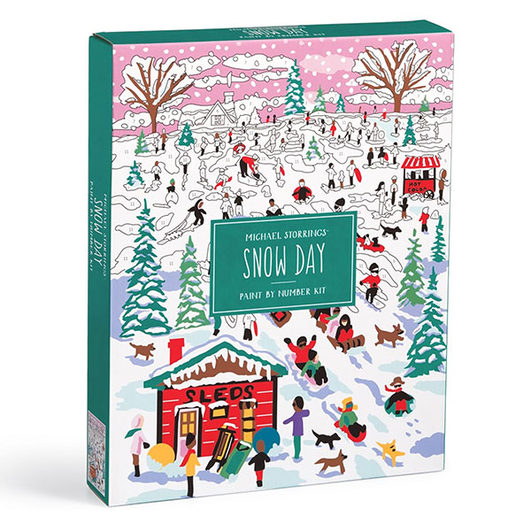 Product image for Michael Storrings Snow Day Paint by Number Kit
