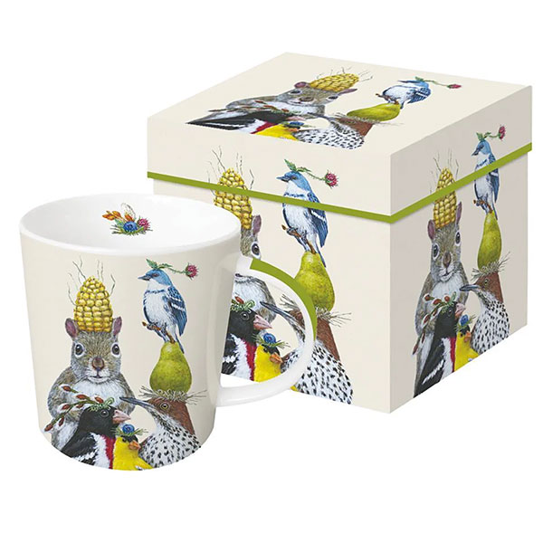 Product image for Party Under the Feeder Gift-Boxed Mug