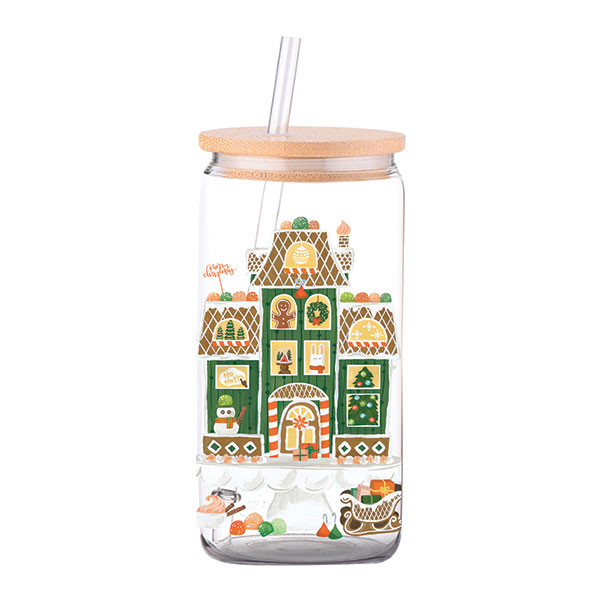 Product image for Gingerbread House Glass Mug