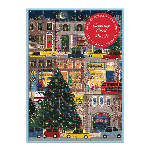 Product image for Winter Lights Greeting Card Puzzle
