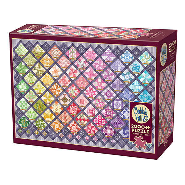 Product image for Four Square Quilt Blocks 2,000 Piece Puzzle
