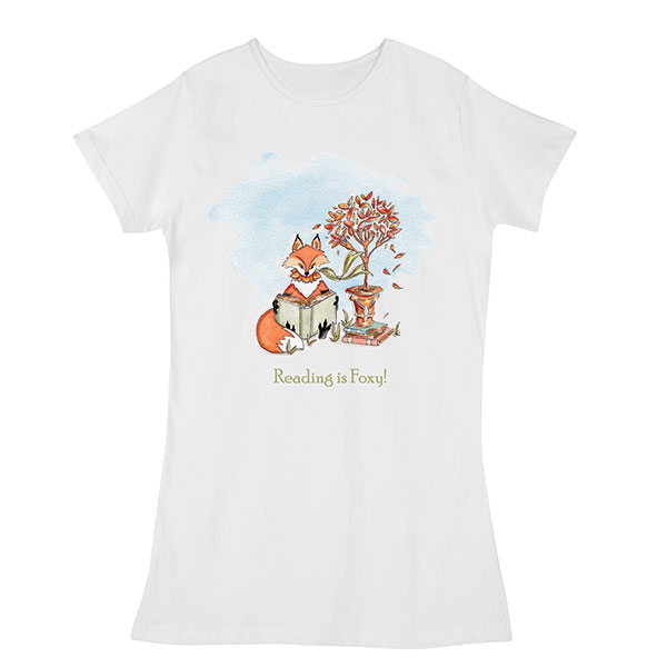 Product image for Reading is Foxy Night Shirt