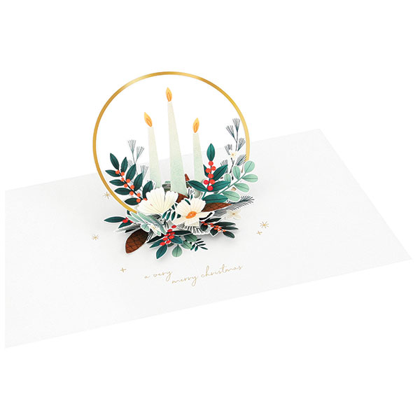 Product image for Golden Hoop Candles Pop-Up Card