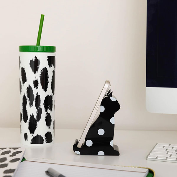 Product image for Polka Dot Cat Phone Holder 