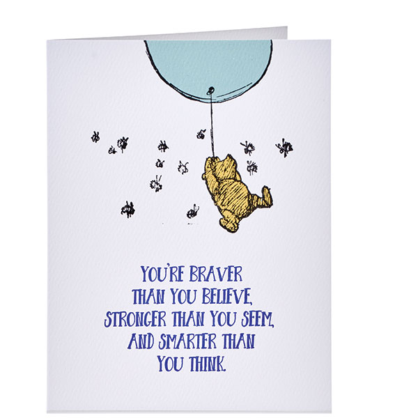 Product image for Letterpress Winnie the Pooh Cards - Set of 4
