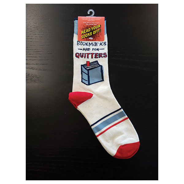 Product image for Bookmarks Are for Quitters Socks