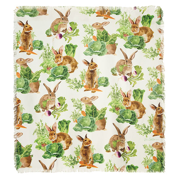 Product image for Bunny and Veggies Throw