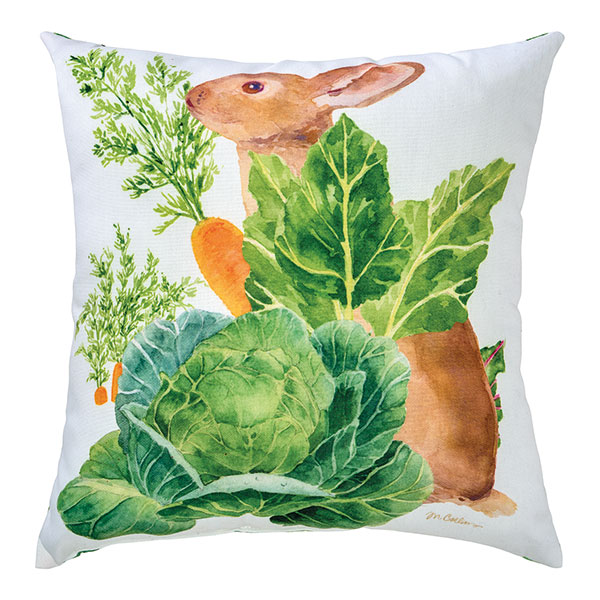 Product image for Bunny and Veggies Pillow