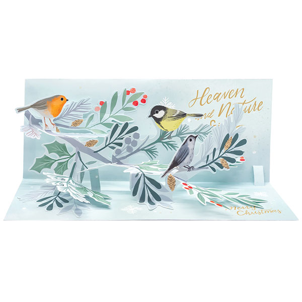 Product image for Christmas Birds Audio Pop-Up Card