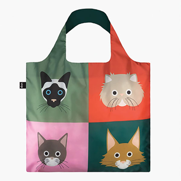 Product image for Reusable Shopping Bags: Cats