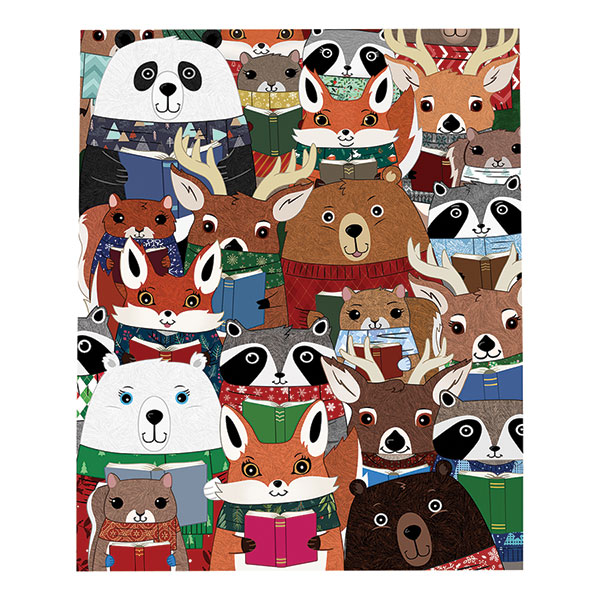 Product image for Reading Woodland Animals Blanket