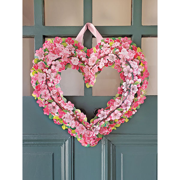 Product image for Cherry Blossoms Wreath Pop-Up Card
