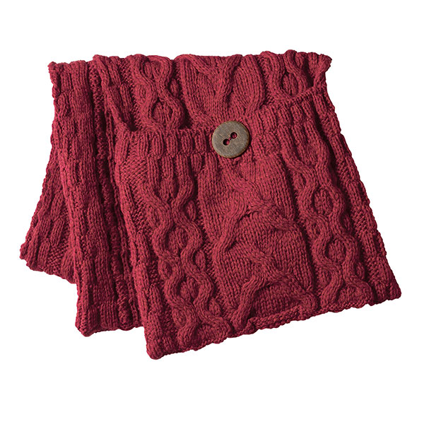 Product image for Galway Bay Irish Wool Pocket Scarf - Red