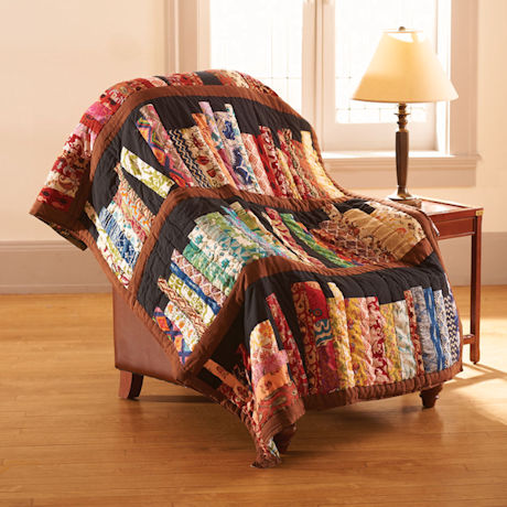 Library Quilted Throw