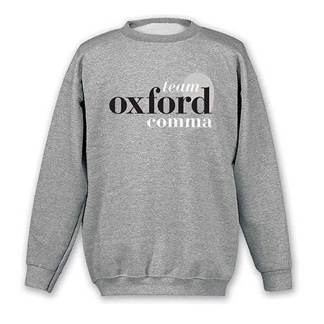 "Team Oxford Comma" T-Shirt