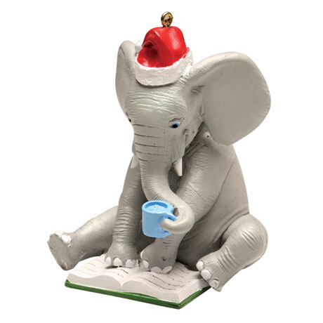 Reading Animal Ornaments - Elephant