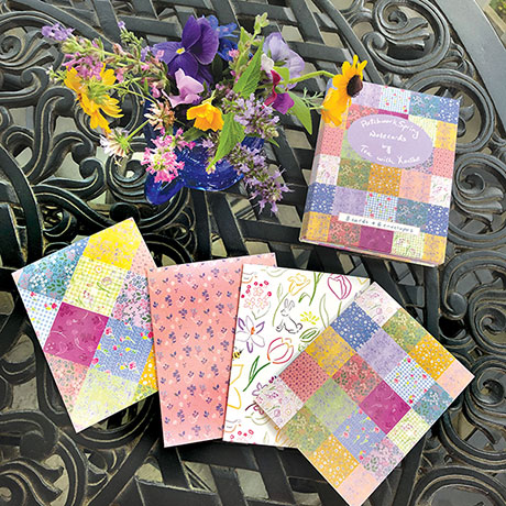Patchwork Spring Note Cards