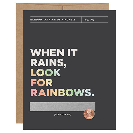 Look for Rainbows Scratch-Off Cards
