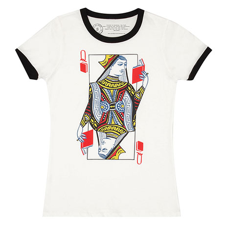 Queen of Books Ladies-Fit Shirt