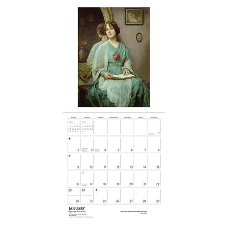 2022 Reading Woman Wall Calendar