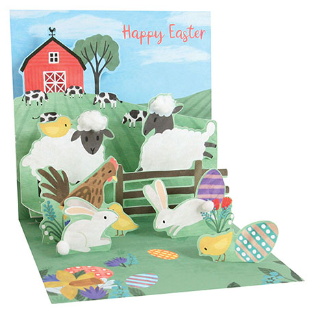 Easter Farm Pop-Up Card