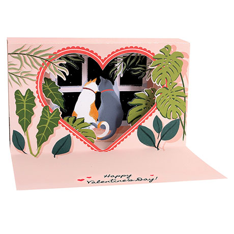 Love Is in the Air Valentine's Lighted Pop-Up Card