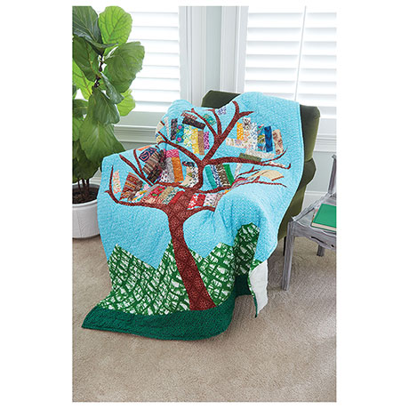 Book Tree Quilt