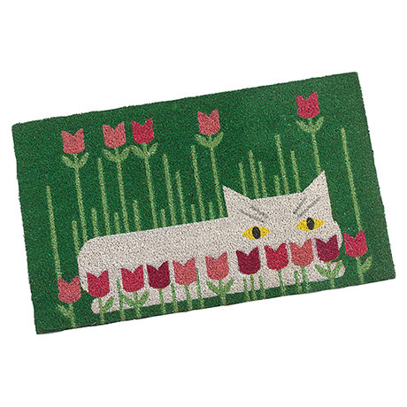 Edie Harper Cat Doormat: Spring