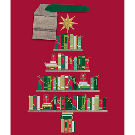 Christmas Book Tree Medium Giftbag
