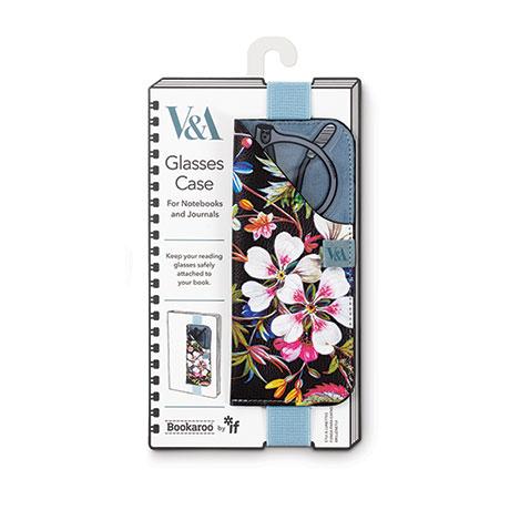 V&A Glasses Case Bookmark: Kilburn Black Floral