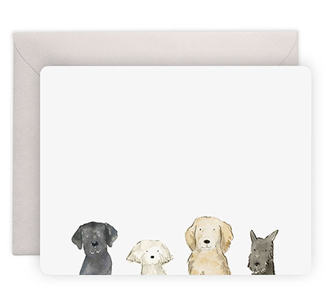 Dog Day's Flat Notecard Set