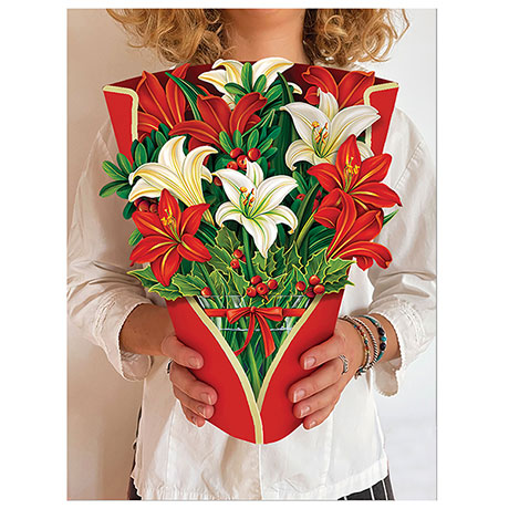 Winter Joy Pop-Up Bouquet Card